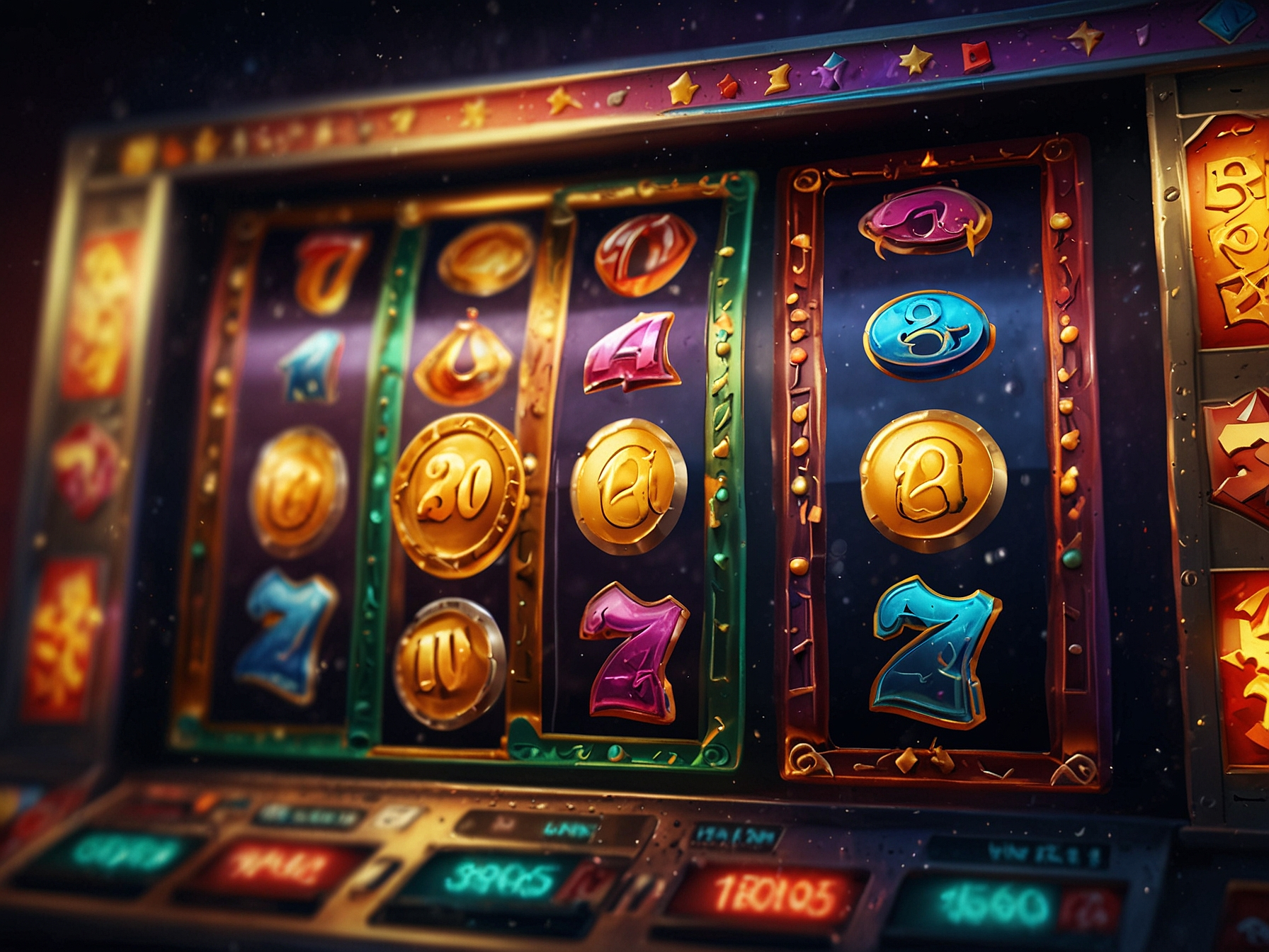 Colorful video slot with bonus round